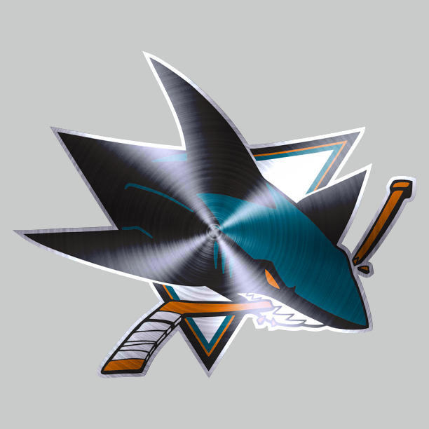 San Jose Sharks Stainless steel logo iron on paper